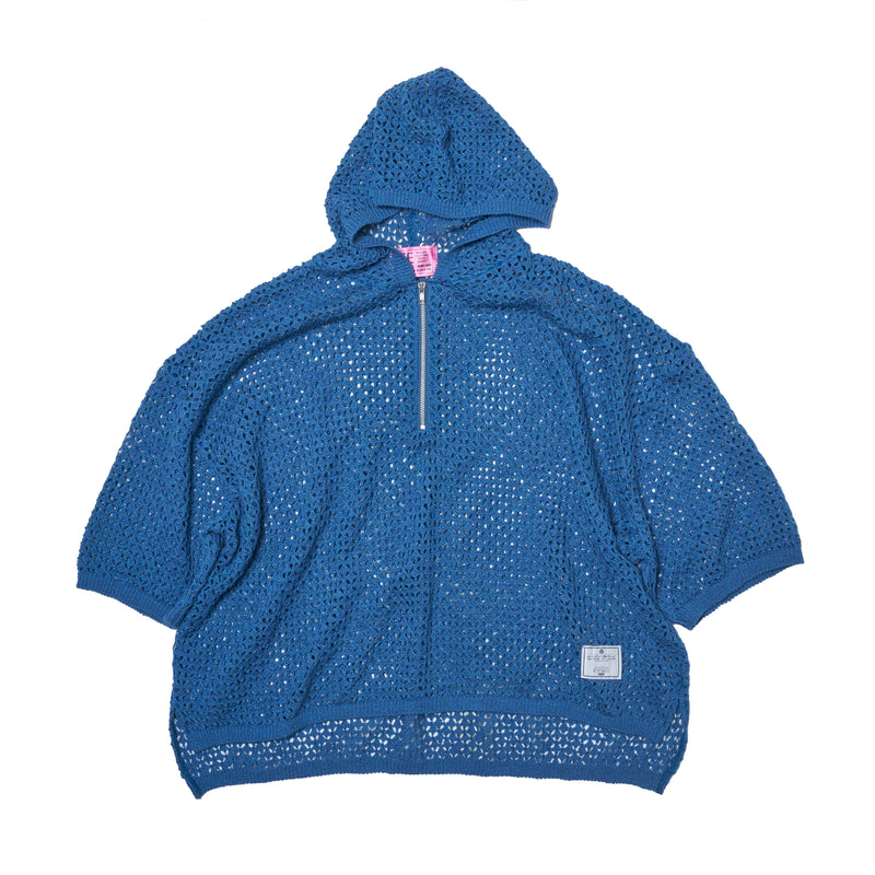 [2025 summer] EFFECTEN / Slab knit half zip hoodie