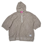 [2025 summer] EFFECTEN / Slab knit half zip hoodie