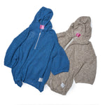 [2025 summer] EFFECTEN / Slab knit half zip hoodie