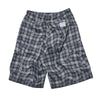 [2025 summer] EFFECTEN / Distorted check wide cargo short pants