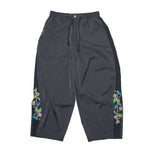 [2025 summer] EFFECTEN / Hibiscus embroidery line wide tapered pants