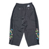 [2025 summer] EFFECTEN / Hibiscus embroidery line wide tapered pants