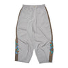 [2025 summer] EFFECTEN / Hibiscus embroidery line wide tapered pants