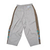 [2025 summer] EFFECTEN / Hibiscus embroidery line wide tapered pants