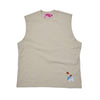 [2025 summer] EFFECTEN / Hibiscus embroidery sleeveless Tee