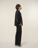 [2025 AW] EFFECTEN / Smooth velour wide shirts