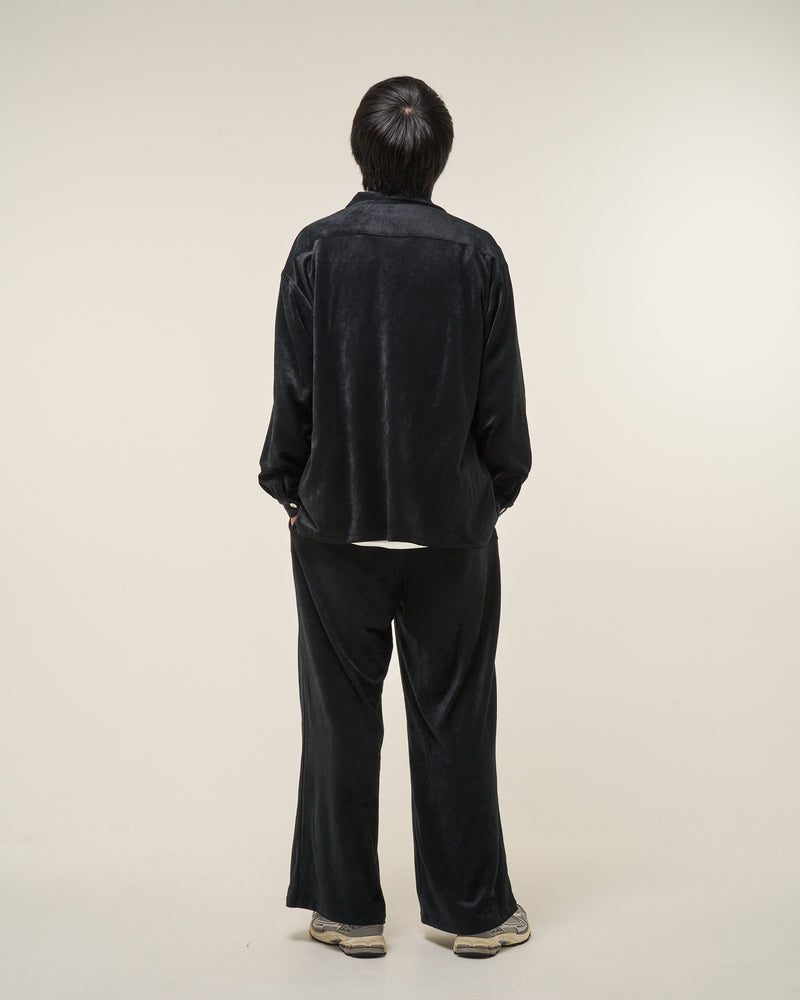 [2025 AW] EFFECTEN / Smooth velour wide shirts
