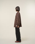 [2025 AW] EFFECTEN / Smooth velour wide shirts (Leopard)