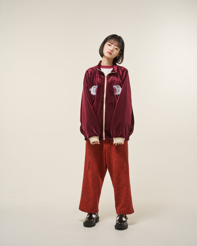 [2025 AW] EFFECTEN / Suka velour high neck jacket