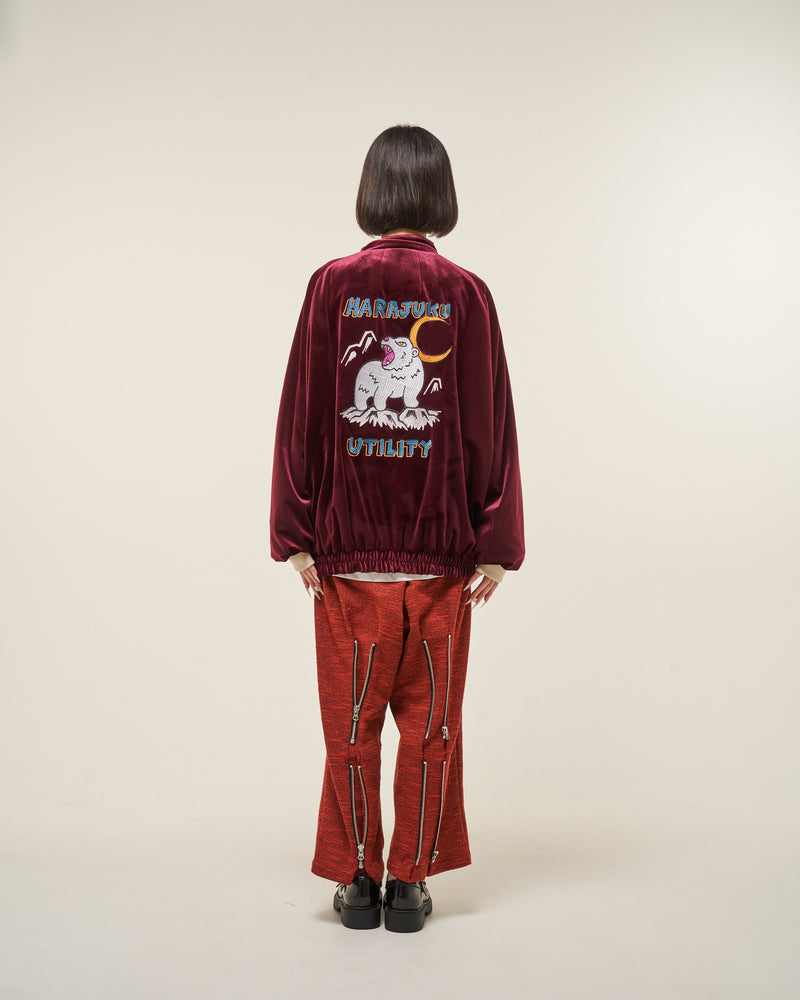 [2025 AW] EFFECTEN / Suka velour high neck jacket