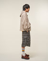 [2025 AW] EFFECTEN / Check half zip hoodie
