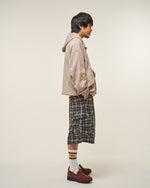 [2025 AW] EFFECTEN / Check half zip hoodie
