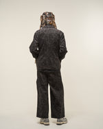 [2025 AW] EFFECTEN / Flower corduroy double breasted tailored jacket