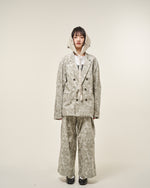 [2025 AW] EFFECTEN / Flower corduroy double breasted tailored jacket