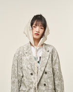 [2025 AW] EFFECTEN / Flower corduroy double breasted tailored jacket