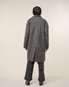 [2025 AW] EFFECTEN / Shaggy wool double breasted long coat
