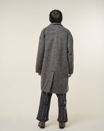 [2025 AW] EFFECTEN / Shaggy wool double breasted long coat