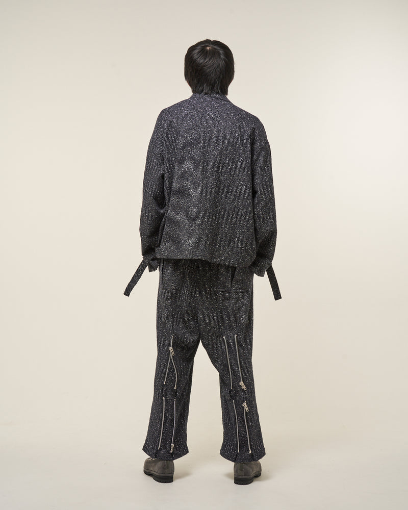 [2025 AW] EFFECTEN / Nubby tweed button sleeve shirts