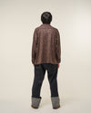 [2025 AW] EFFECTEN / Smooth velour wide shirts (Leopard)