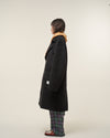 [2025 AW] EFFECTEN / Shaggy wool double breasted long coat