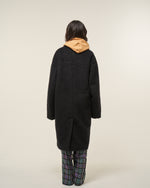 [2025 AW] EFFECTEN / Shaggy wool double breasted long coat