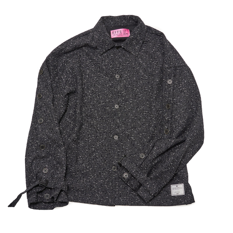 [2025 AW] EFFECTEN / Nubby tweed button sleeve shirts
