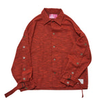 [2025 AW] EFFECTEN / Nubby tweed button sleeve shirts