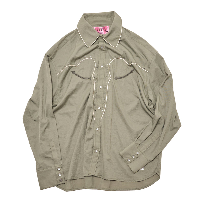 [2025 AW] EFFECTEN / Studs western L/S shirts