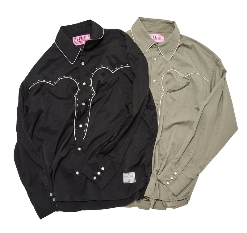 [2025 AW] EFFECTEN / Studs western L/S shirts