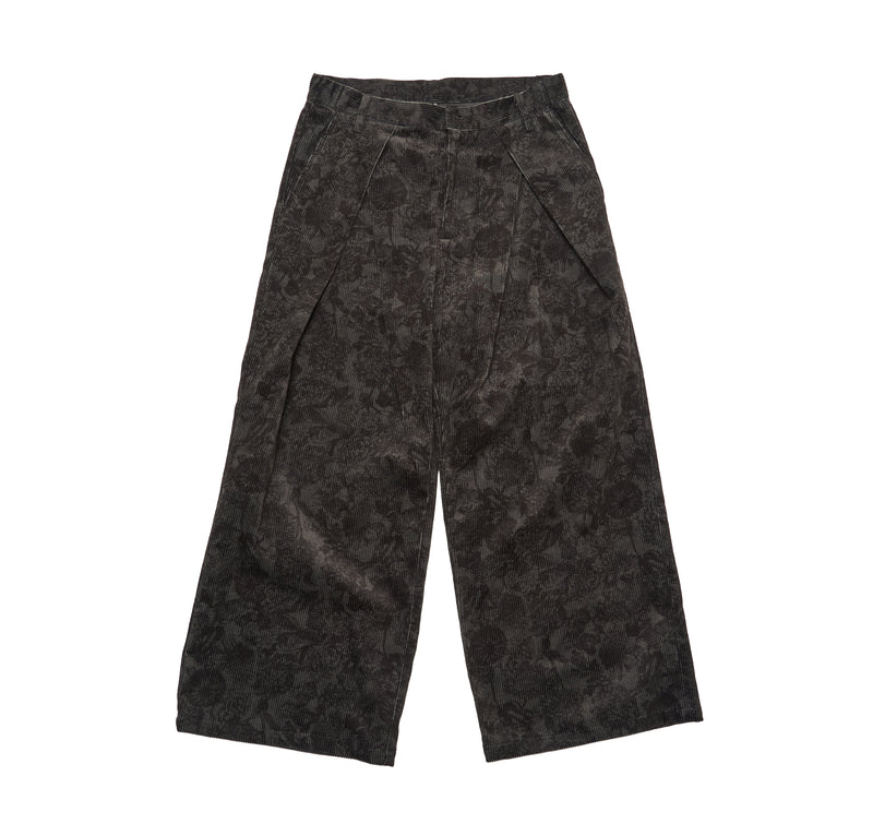 [2025 AW] EFFECTEN / Fower corduroy wide pants