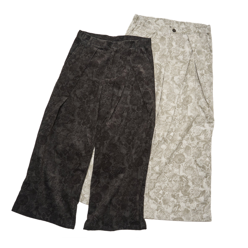 [2025 AW] EFFECTEN / Fower corduroy wide pants