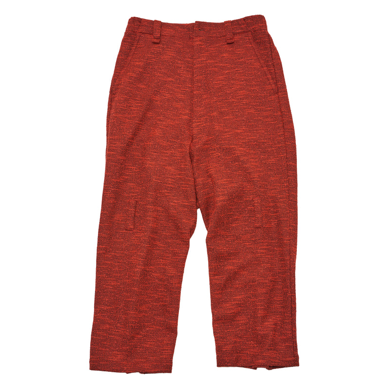 [2025 AW] EFFECTEN / Nubby tweed bondage wide pants