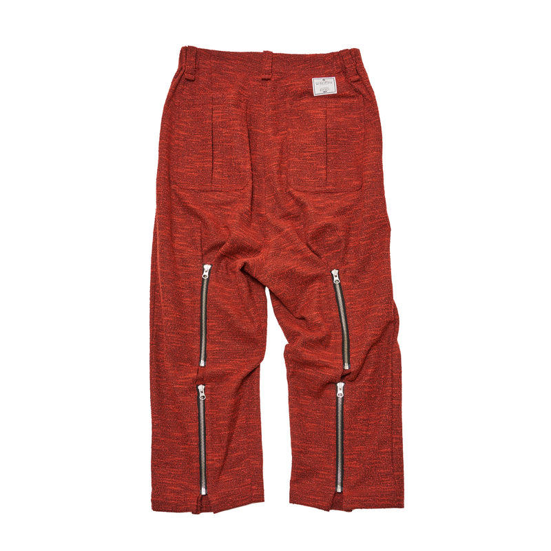 [2025 AW] EFFECTEN / Nubby tweed bondage wide pants