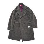 [2025 AW] EFFECTEN / Shaggy wool double breasted long coat