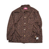 [2025 AW] EFFECTEN / Smooth velour wide shirts (Leopard)