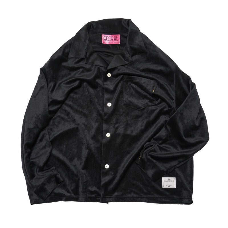 [2025 AW] EFFECTEN / Smooth velour wide shirts
