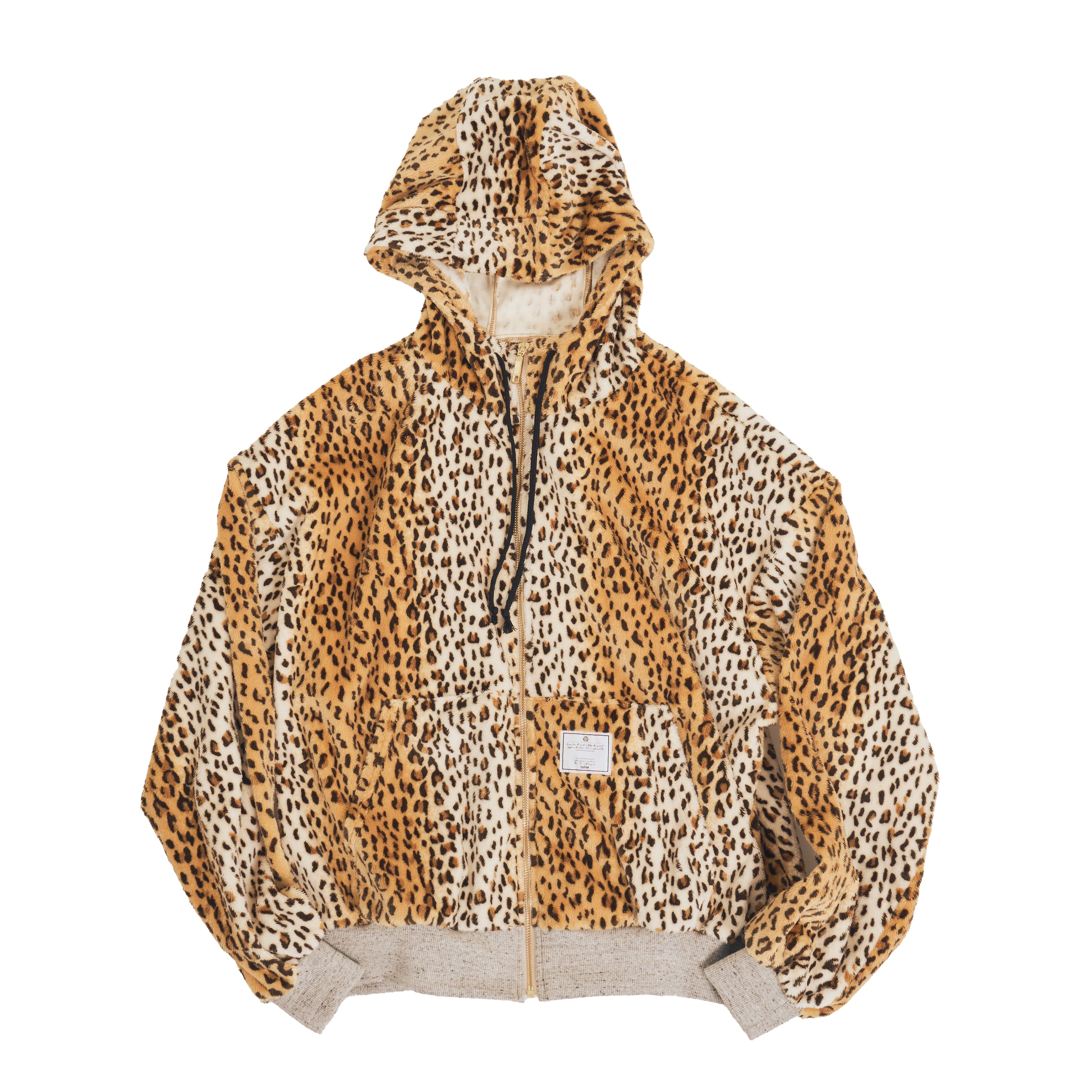 2026NewYear Limited] EFFECTEN / Leopard zip Hoodie – utility