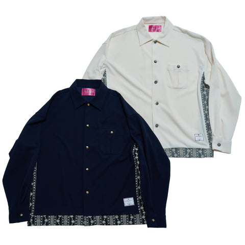 2025 Spring] EFFECTEN / Flower Switching L/S Shirts – utility