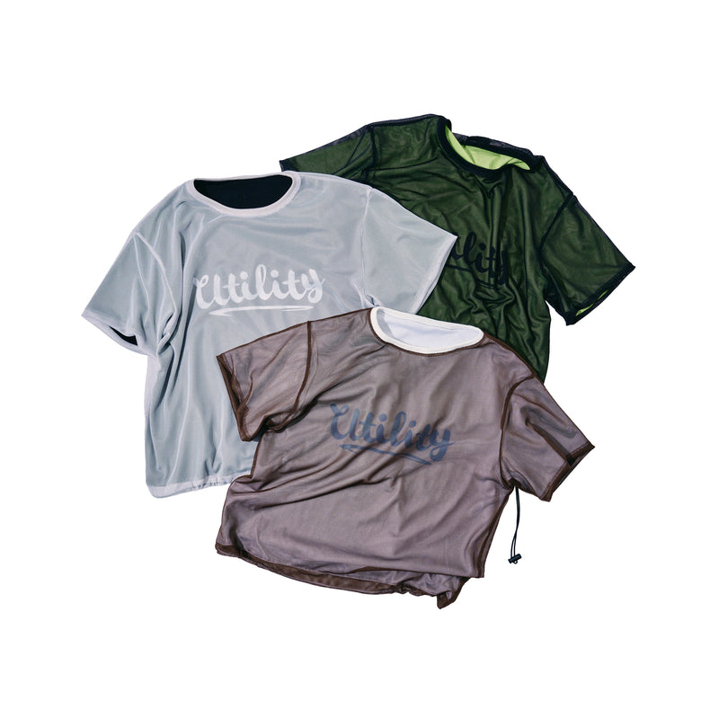 2026summer] EFFECTEN / Basic logo reversible mesh Tee – utility