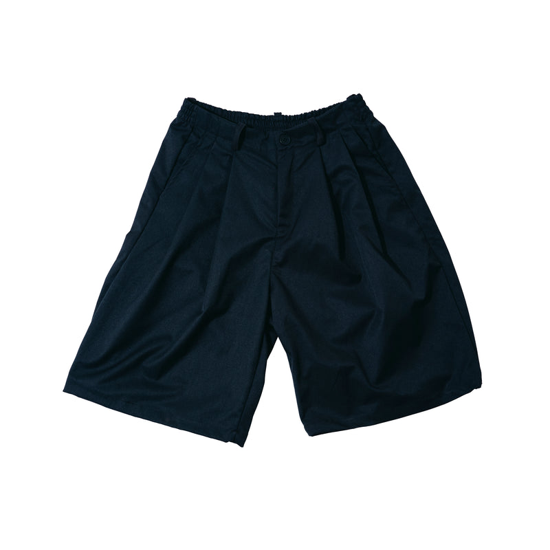 2LINE WIDE SHORTS V.2 - BLACK プーさん専用 2026summer] EFFECTEN / Wide 2tuck short pants – utility-harajuku-jp