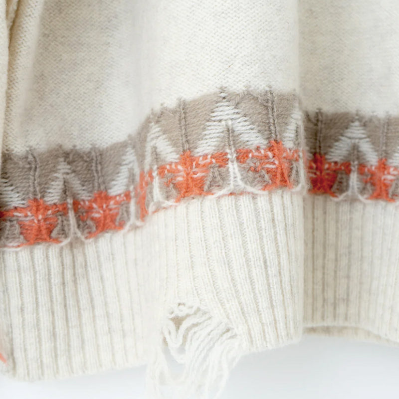 Name. / 2025aw WOOL NORDIC KNIT SWEATER : INSIDE OUT PATTERN