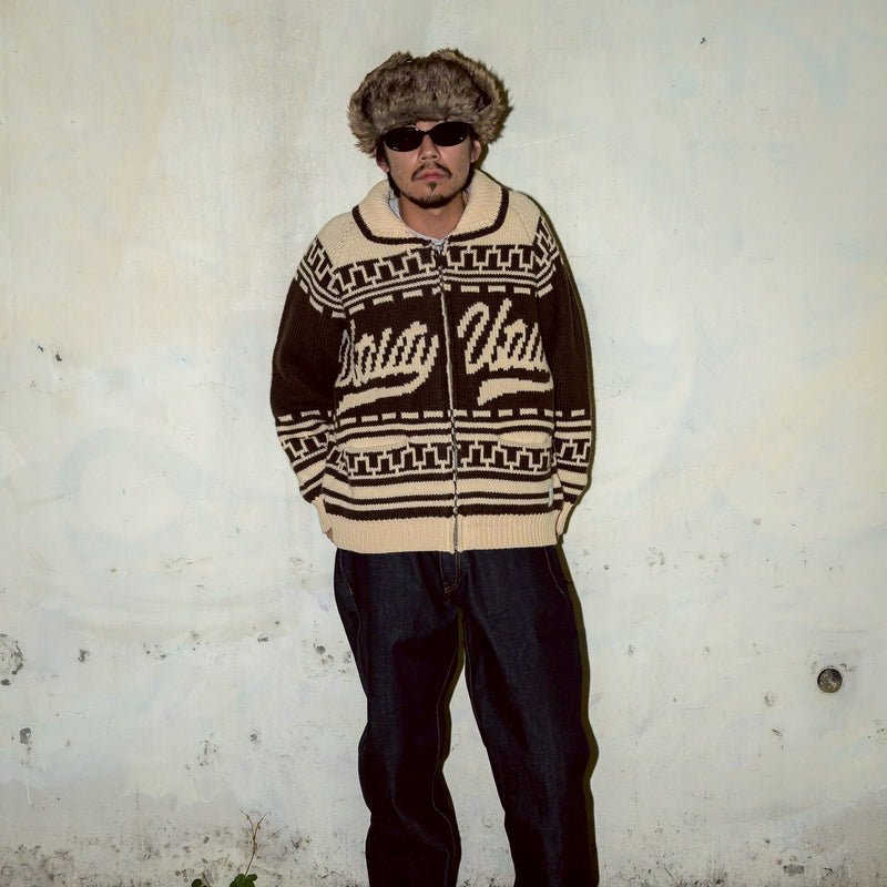 [2025 AW] EFFECTEN / Utility cowichan sweater