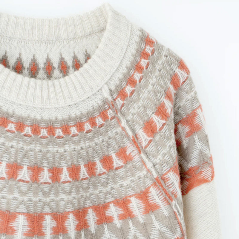 Name. / 2025aw WOOL NORDIC KNIT SWEATER : INSIDE OUT PATTERN