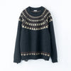 Name. / 2025aw WOOL NORDIC KNIT SWEATER : INSIDE OUT PATTERN