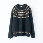 Name. / 2025aw WOOL NORDIC KNIT SWEATER : INSIDE OUT PATTERN