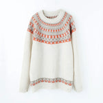Name. / 2025aw WOOL NORDIC KNIT SWEATER : INSIDE OUT PATTERN