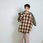 Name. / 25 aw COTTON FLANNEL OMBRE REGULAR SHIRT : CUT-OFF