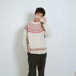 Name. / 2025aw WOOL NORDIC KNIT SWEATER : INSIDE OUT PATTERN