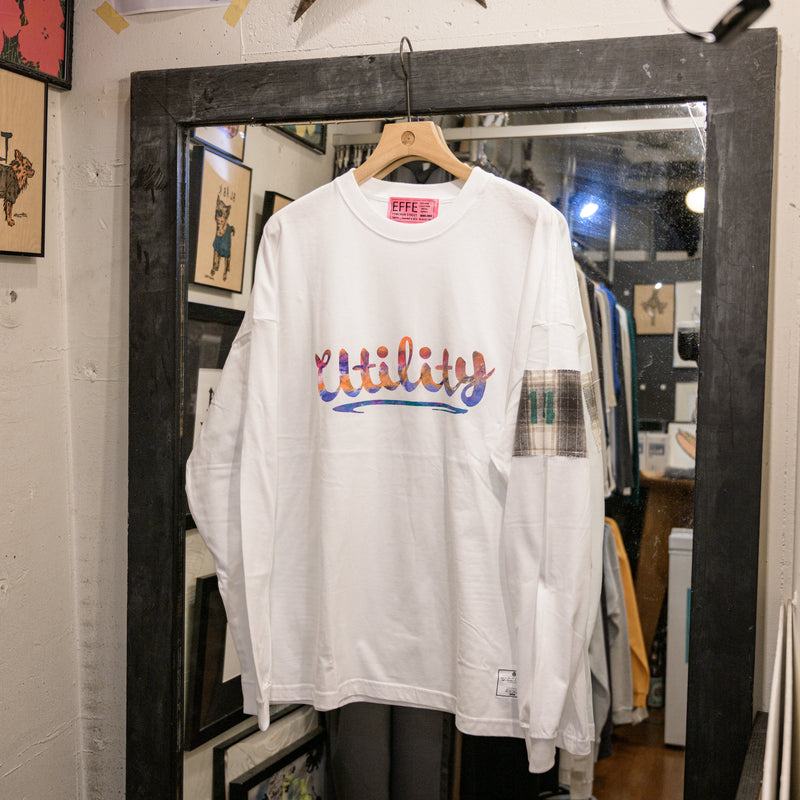 [14th limited item] EFFECTEN / Marble Print Utility Logo Tee "type 14"
