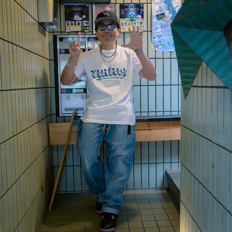 [15th limited] EFFECTEN / Utility Check Logo S/S Tee